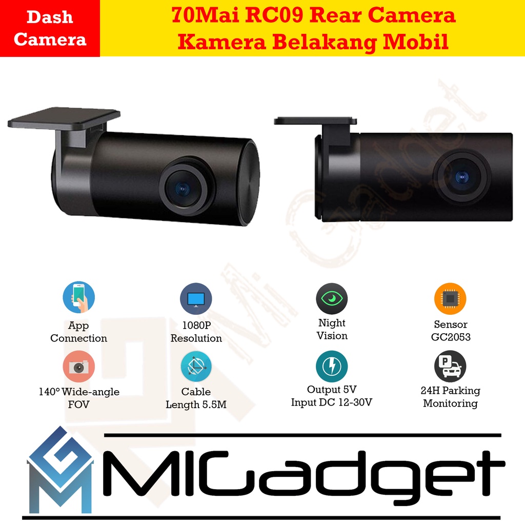70Mai RC09 RC 09 Rear Camera - Kamera Belakang Mobil