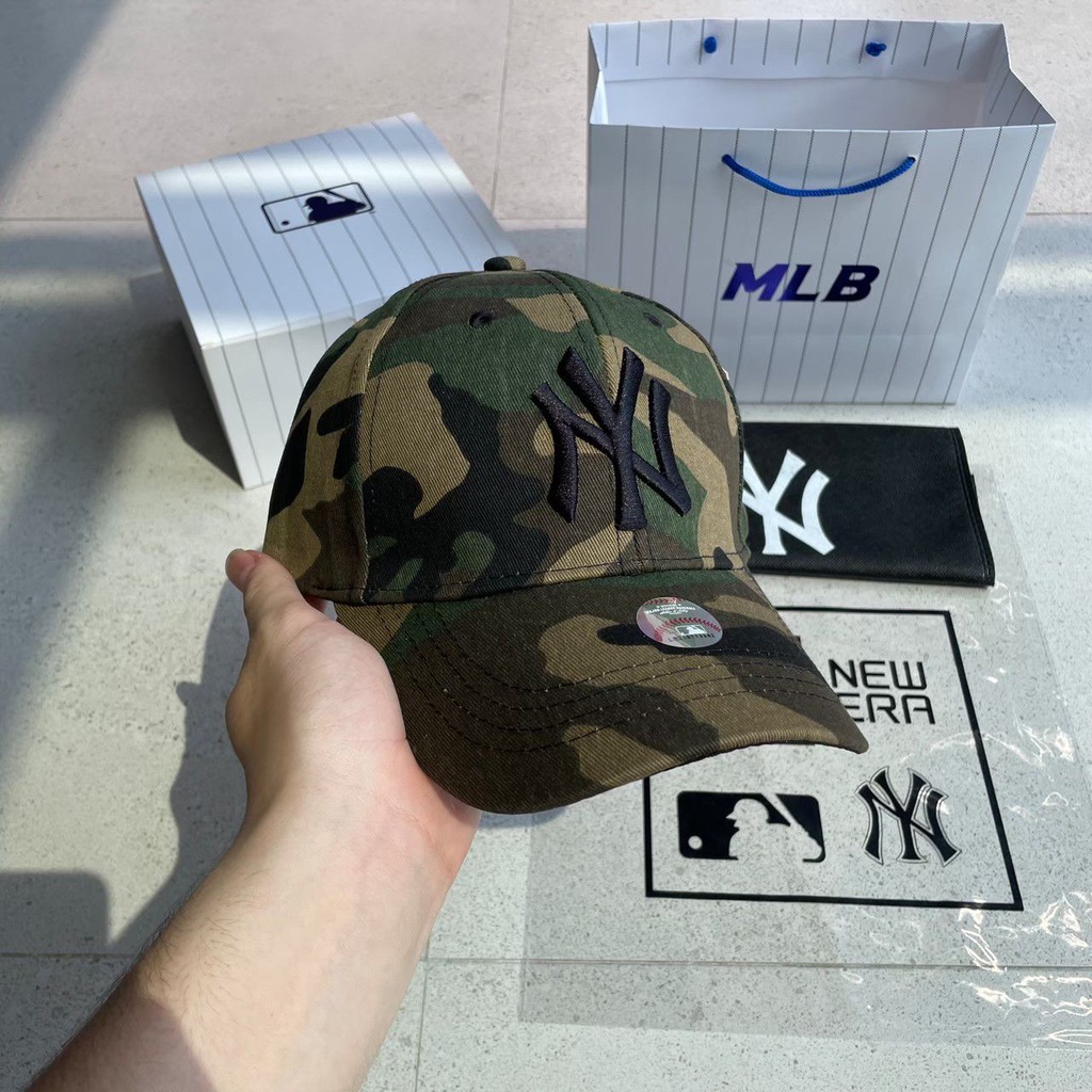 TOPI NY BLACK LOGO ARMY CAP