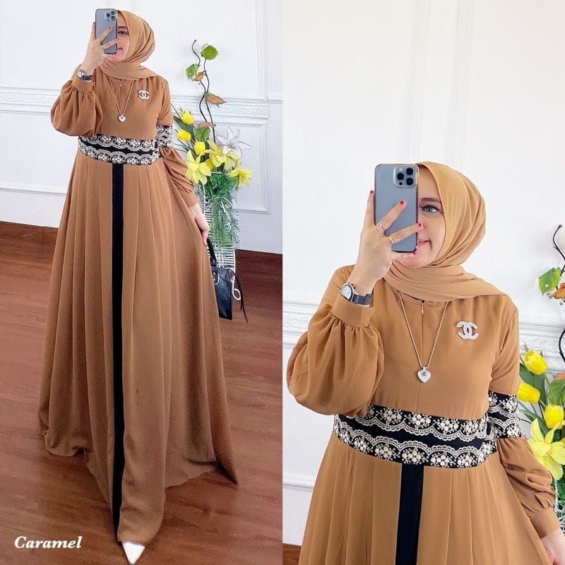 [COD] AISYAH dress // ukuran M.L.XL.XXL // gamis jumbo GAMIS BEST SELLER