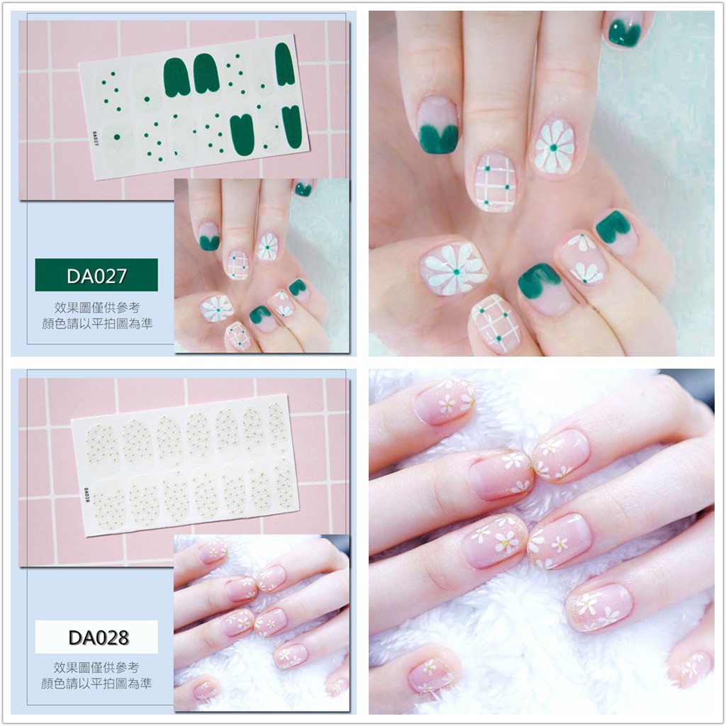 &lt;Jjoygirl&gt;DA Nail sticker motif / sticker kuku / stiker kuku / nail stiker glitter / stripes design