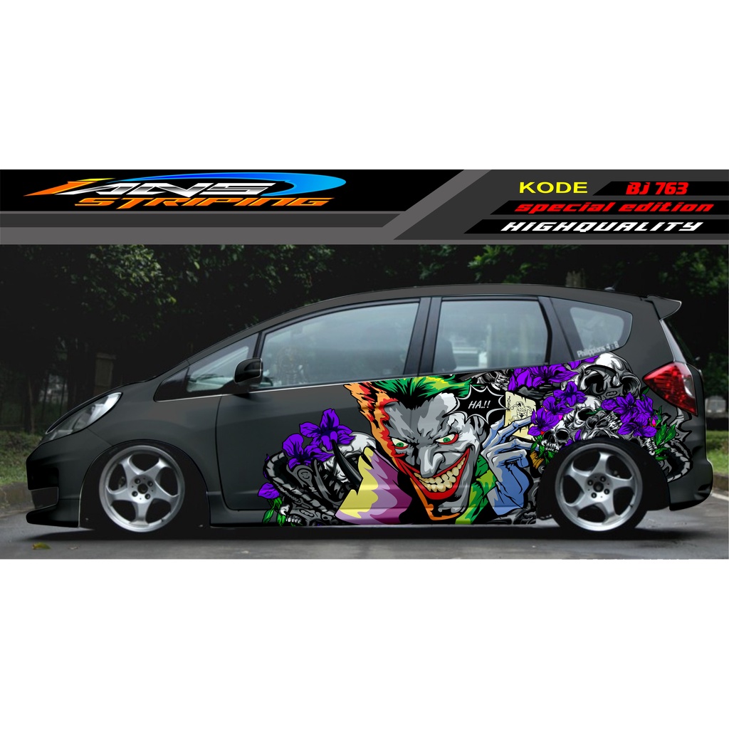 VARIASI STIKER MOBIL HONDA BRIO AGYA JAZZ AVANZA YARIS / DECAL STICKER MOBIL JAZZ / STIKER MOBIL