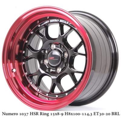 velg racing NUMERO HSR Ring 15X8 9 Hole 8X100-114,3 ET30 20 BLACK RL