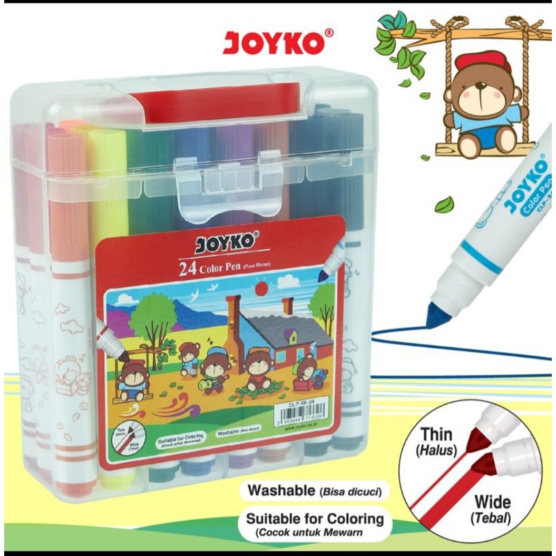 

pena warna joyko 24 warna clp-56