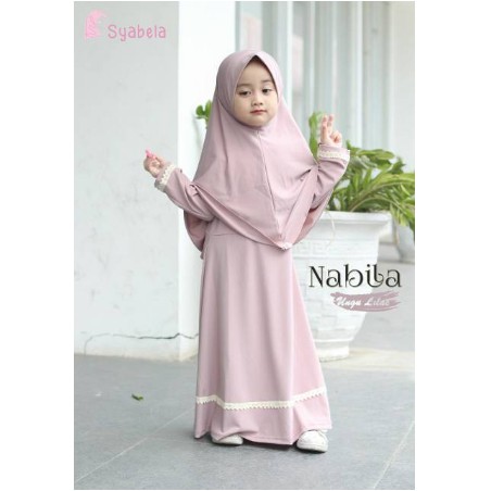Gamis Anak Perempuan Syabela / Gamis Anak 2 tahun / Fashion Muslim / Gamis Anak Syari Set