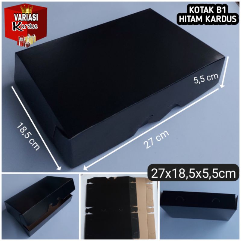 

10 PCS KOTAK B-1 HITAM POLOS KARDUS KARTON BOX PACKING DUS DOS KAOS SOUVENIR