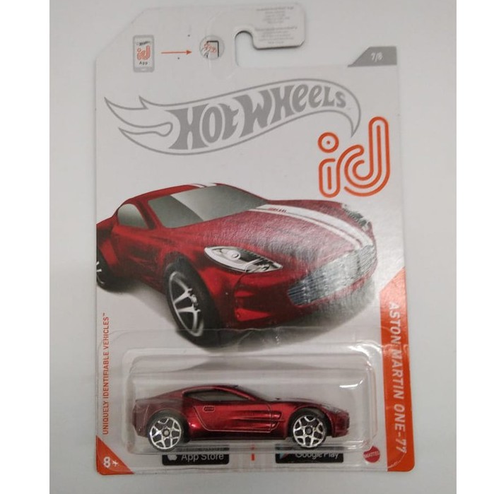 Diecast Hot Wheels ASTON MARTIN ONE-77 Merah HW ID Hotwheels Scanable Mobil Mainan Anak