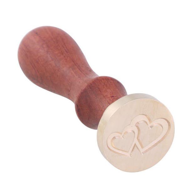 

stempel lilin vintage bentuk hati -love heart shape seal wax DIY paint wax envelope sealing