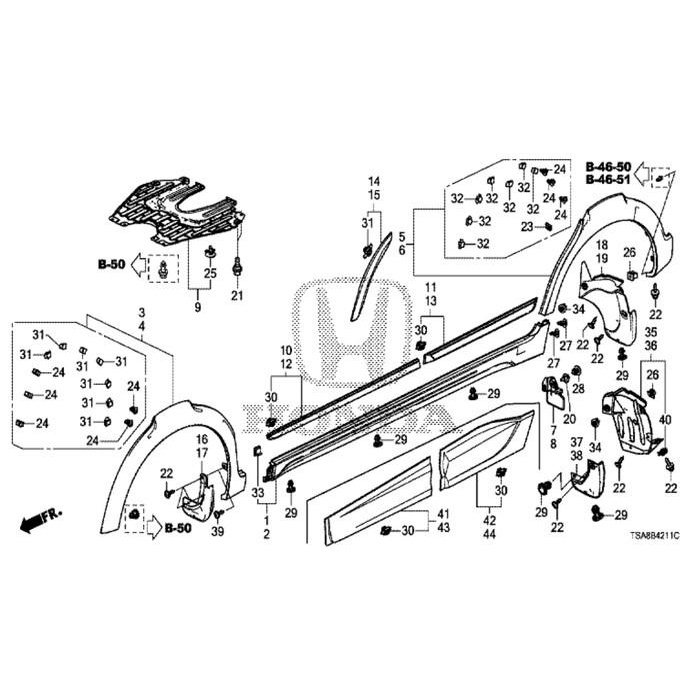 Spoiler / List Fender BRV 2015-2018 Original