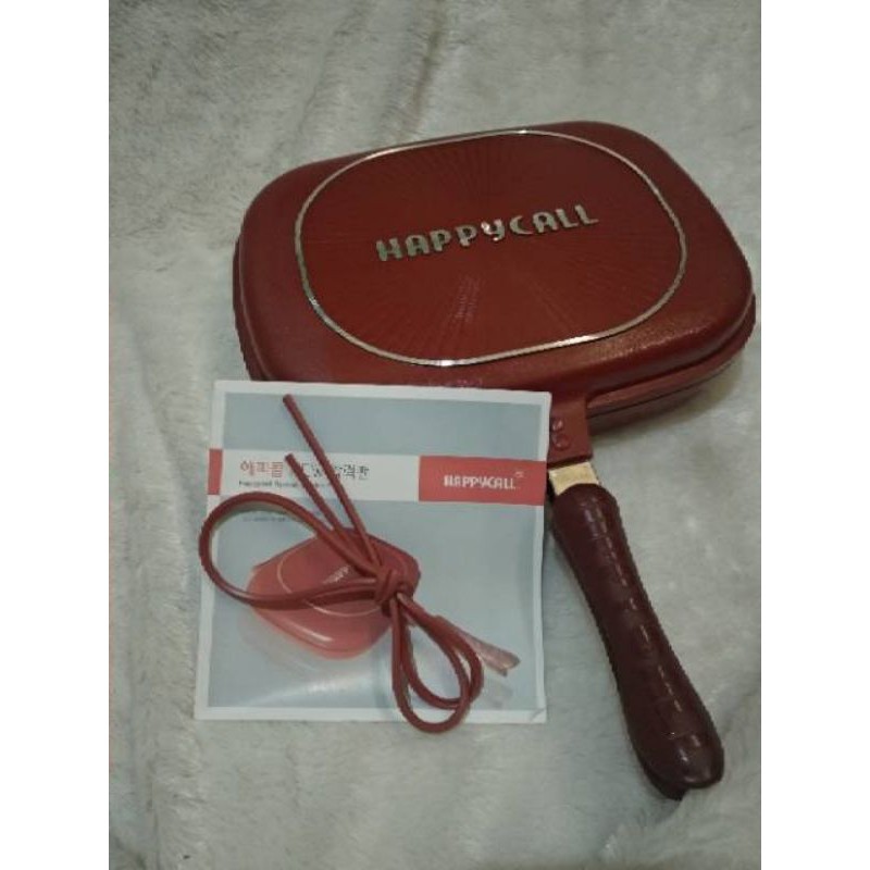 Promo HAPPYCALL ORI Made in Korea Double Pan Super Jumbo Size 32x24 cm Titanium Alumunium Stainless