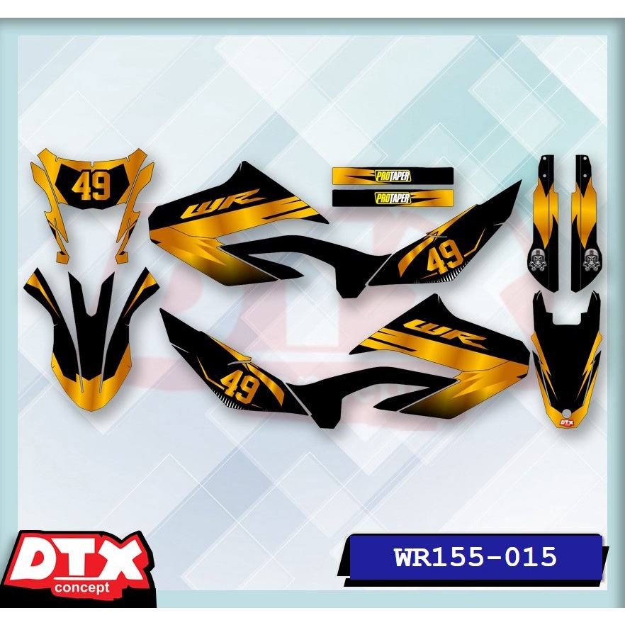 decal wr155 full body decal wr155 decal wr155 supermoto stiker motor wr155 stiker motor keren stiker motor trail motor cross stiker variasi motor decal Supermoto YAMAHA WR155-015