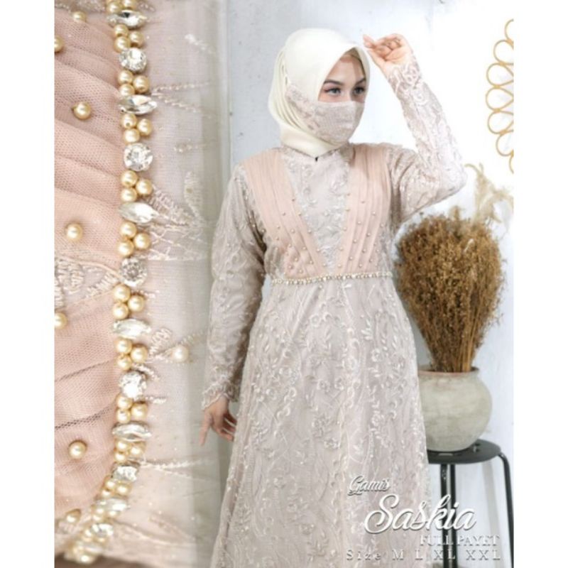 Gamis siskaa//gamis kondangan//gamis pesta terbaruu