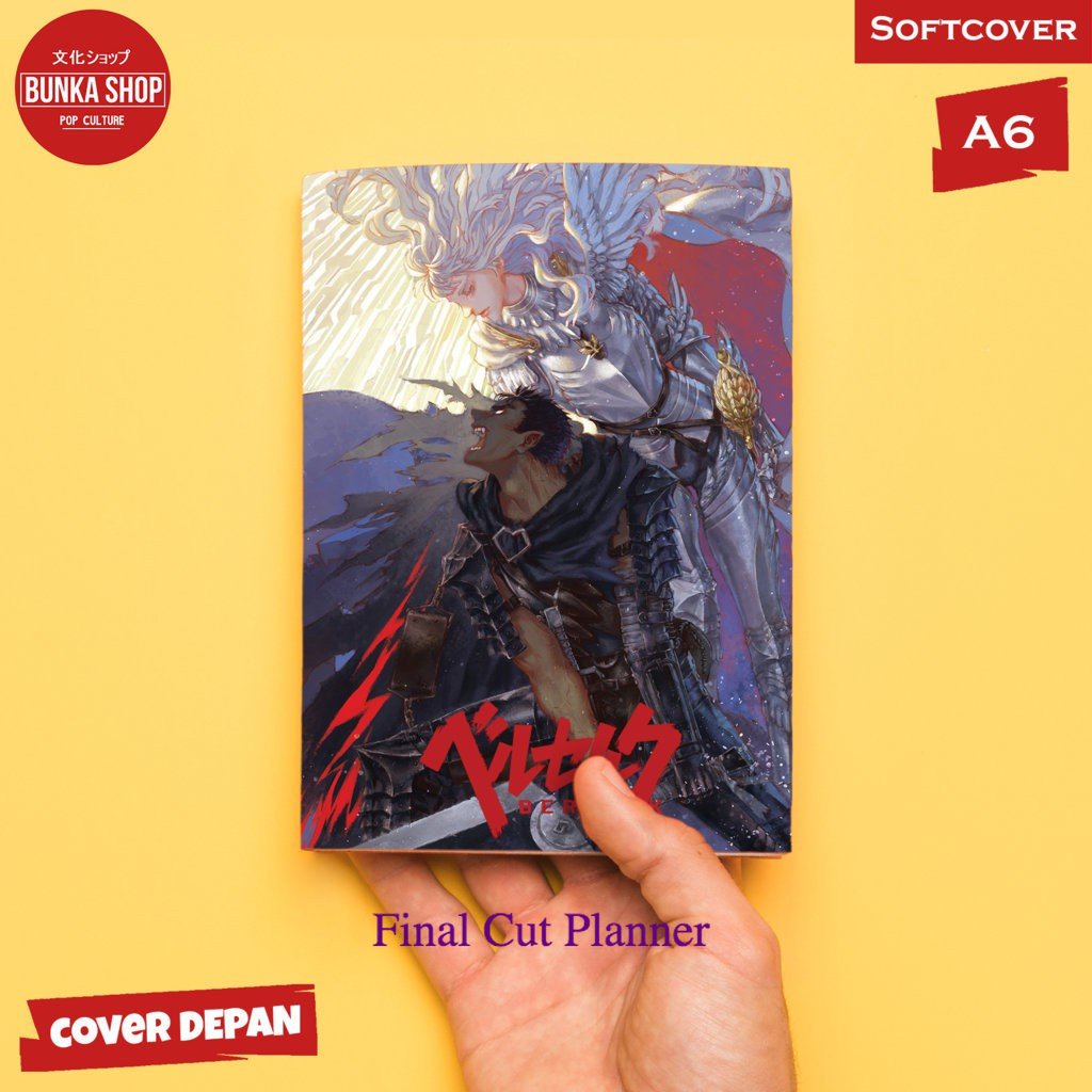 

Pocket Note Anime Berserk Rival Character Softcover A6 Buku Tulis Catatan Murah