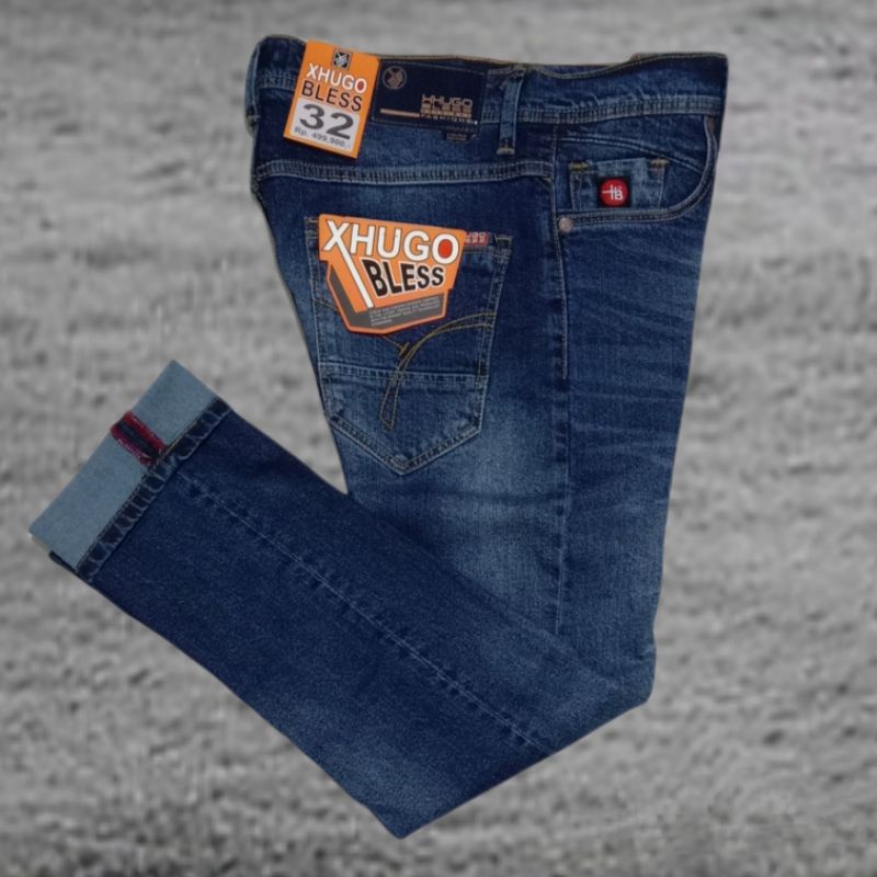 Celana jeans Pria/ Celana jeans Pria Original HUGO BLESS / Celana jeans Pria Berkualitas / Celana je