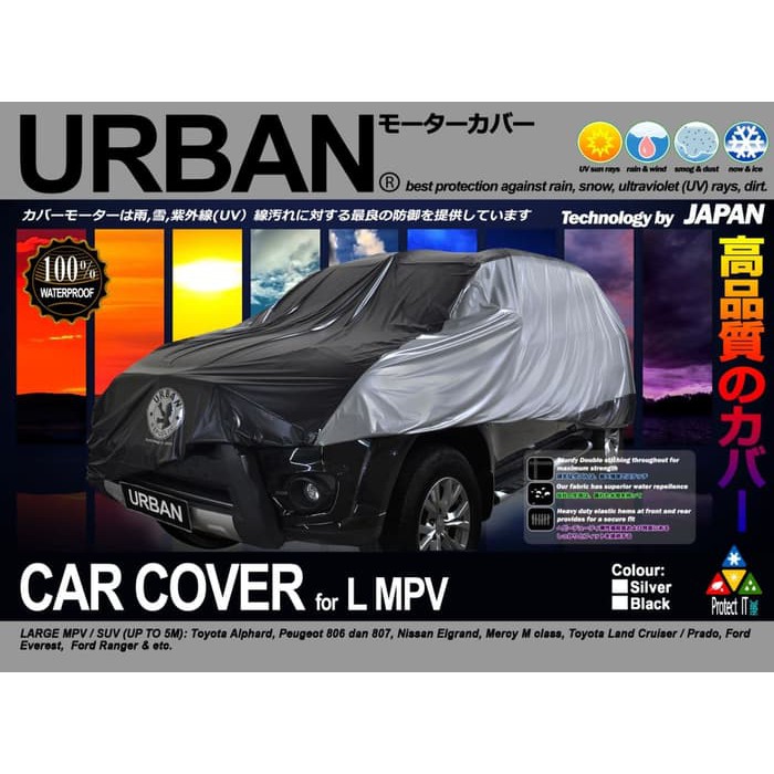 SELIMUT SARUNG CAR COVER MOBIL URBAN L MPV TOYOTA ALPHARD LANDRCUISER MERCY M CLASS MITSUBISHI FORD