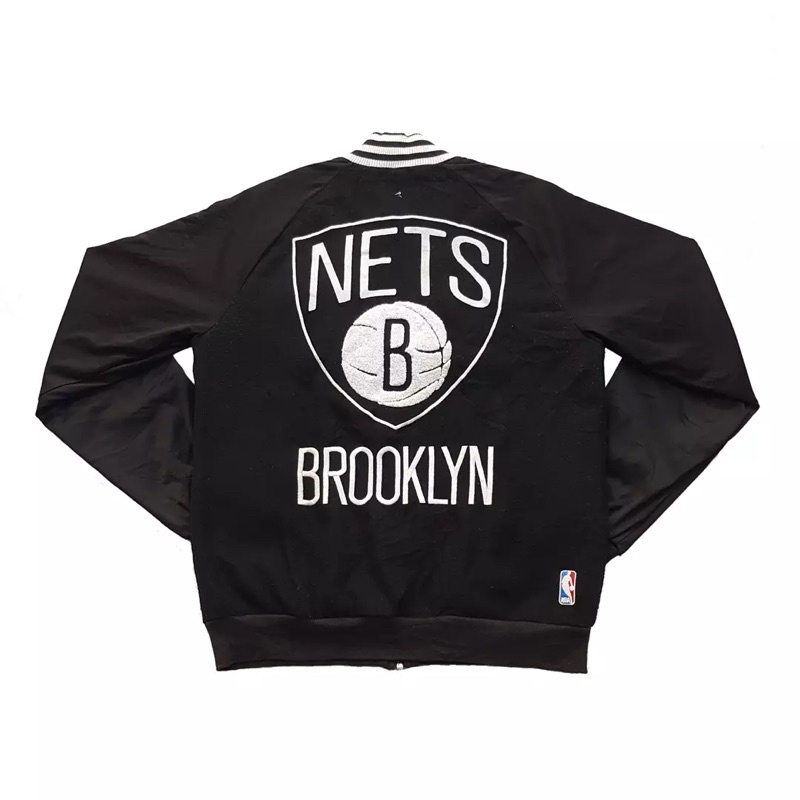 Adidas Nets Brooklyn Woll Varsity Jacket.