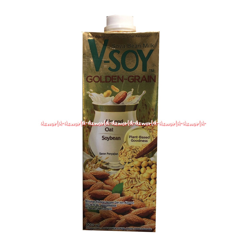 

V- Soy Golden Gran Almond Oat 1L Soybean Soya Uht 1 L Susu Oat Almond Kacang Kedelai Siap Minum Vsoy V Soy 1 Liter Susu Gandum U h t