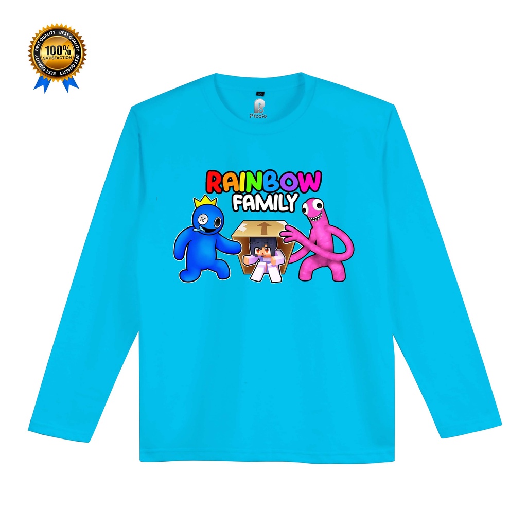 KAOS ANAK RAINBOW FRIENDS LENGAN PANJANG UNISEX