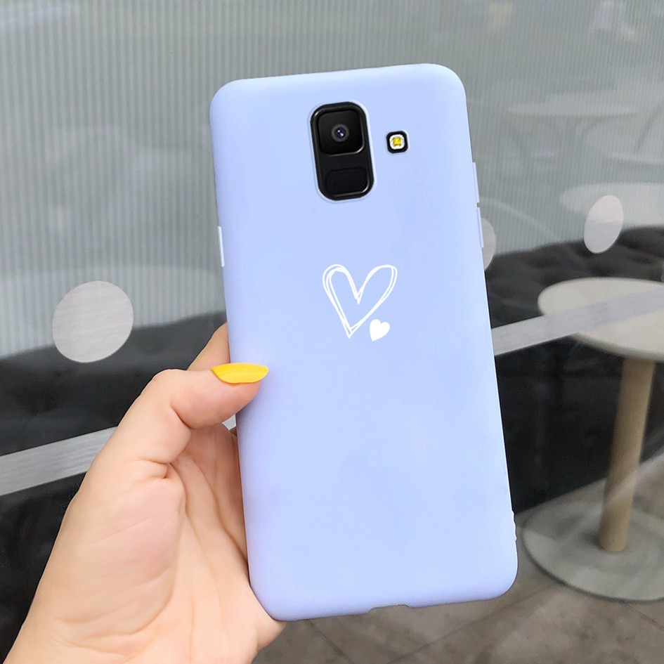 Love Heart Casing Samsung Galaxy J6 J6+ A6 A6+ A6 Plus 2018 Case Couple Silicone Cover Samsung A6Plus J6Plus A 6 J 6 Case-TGzi1137