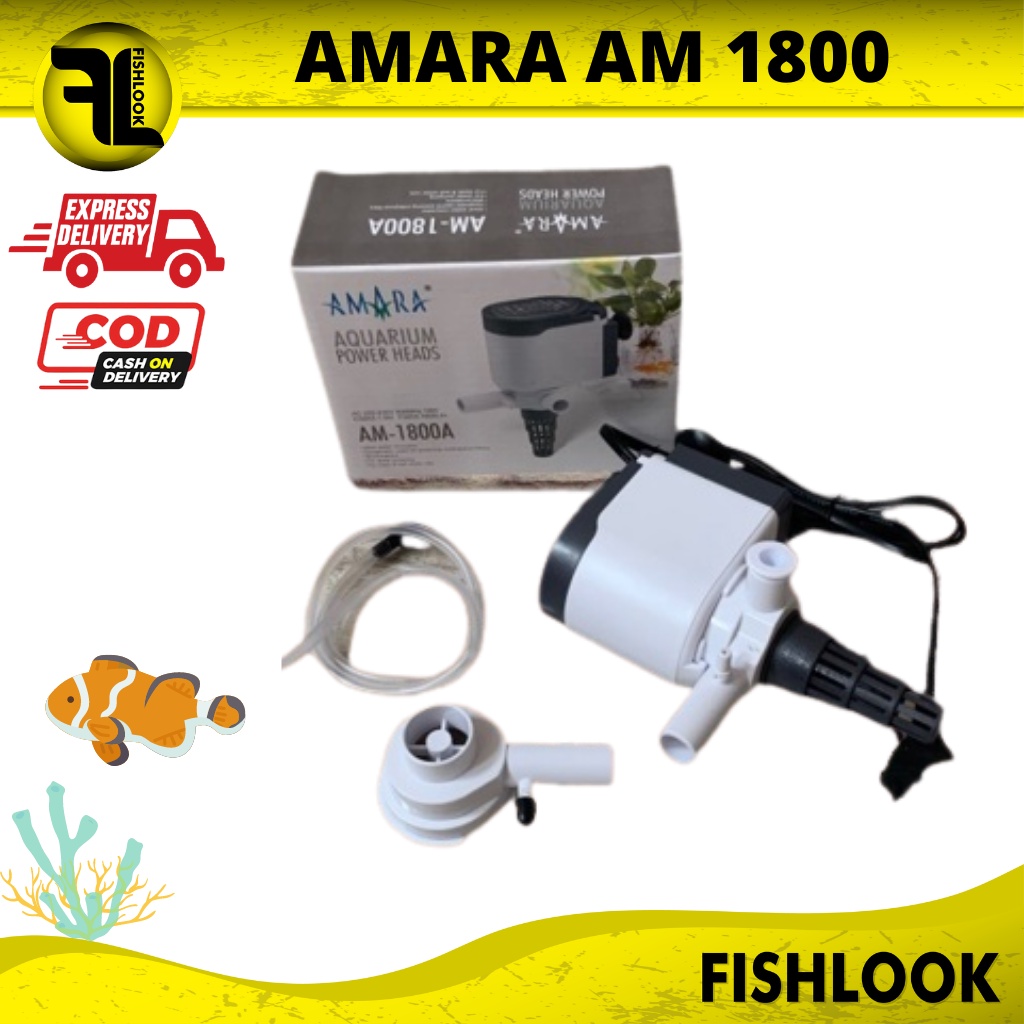 MESIN POMPA AMARA AM 1800 APOWER HEAD AQUARIUM AQUASCAPE AMARA AM 1800 A AM - 1800A POMPA AIR CELUP