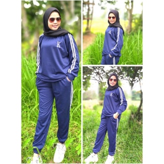 Setelan Baju Celana Wanita Muslimah Sport / Setelan Sporty Wanita muslimah Sporty training murah JUM