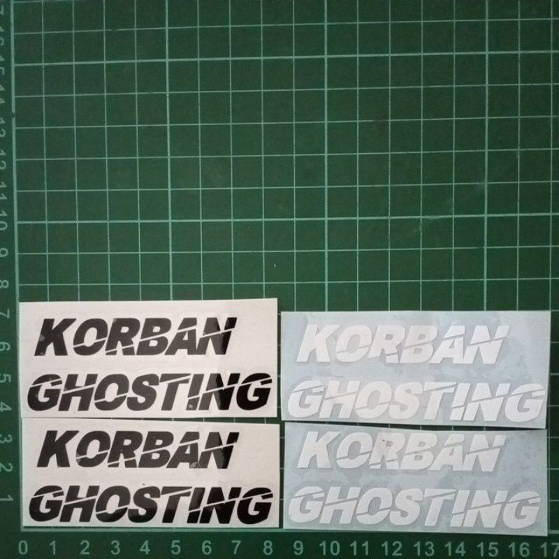 Sticker Cutting Korban Ghosting