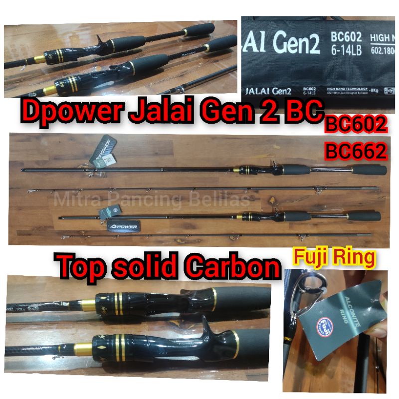 Joran BC Dpower Jalai Gen 2 ( Fuji + Top Solid) Pilih Ukuran