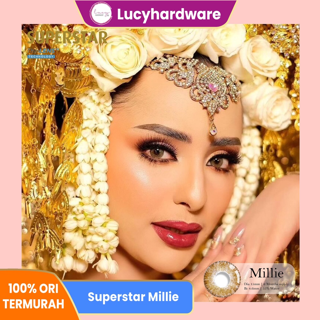[PILIH LOKAL] Superstar Millie softlens warna  bulanan