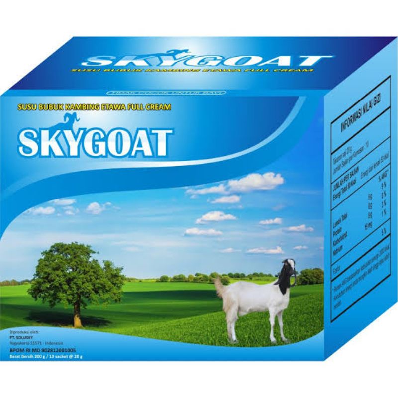 SkyGoat / Susu Kambing Etawa / Susu Bubuk / Susu Kambing Bubuk