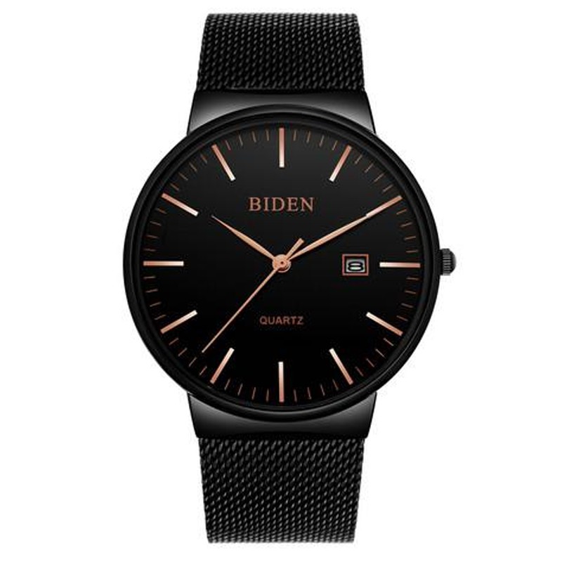 Biden Watch 0047 Unisex Black Jam Tangan Original