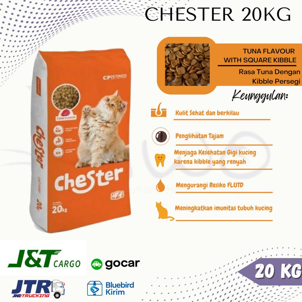 KHUSUS EKSPEDISI CHESTER 20KG all stage kitten adult cat food 20 kg