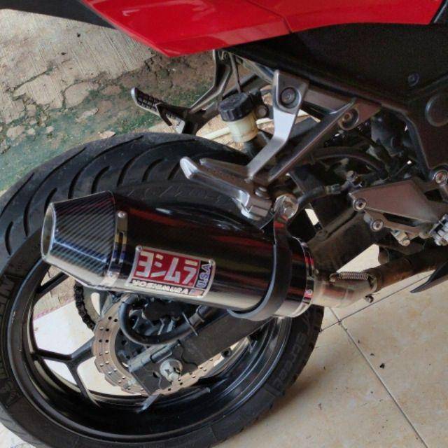 BASS ADEM Knalpot Racing Ninja 250 Z250 Z250SL R25 MT25 CB150R CB150R CBR250RR Slip On Yoshimura USA-3
