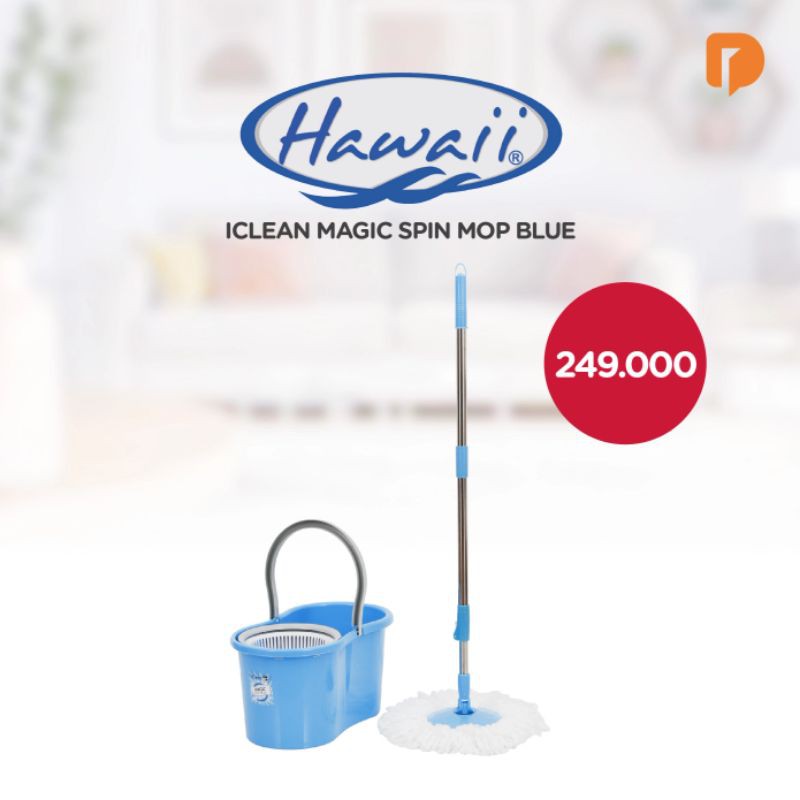 I Clean Magic Spin Mop Alat Pel