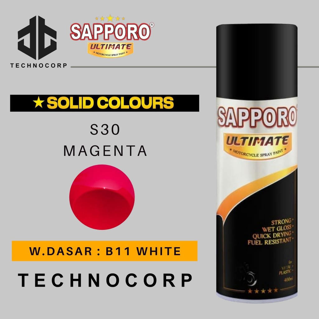 

Cat Semprot SAPPORO ULTIMATE S30 MAGENTA / PINK MAGENTA