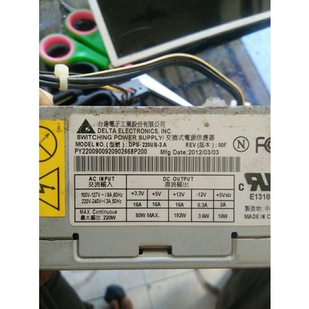 Switching Power Supply Delta DPS-220UB A 220W