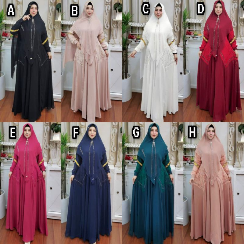 Capadocia cappadocia series syari batch 5 by Syafeera | Gamis syari pesta Syafeera