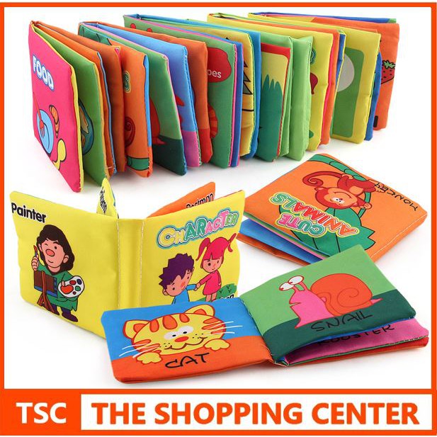 TSC Buku  Edukasi Buku  Dengan  Bahan Kain Halus Mainan 