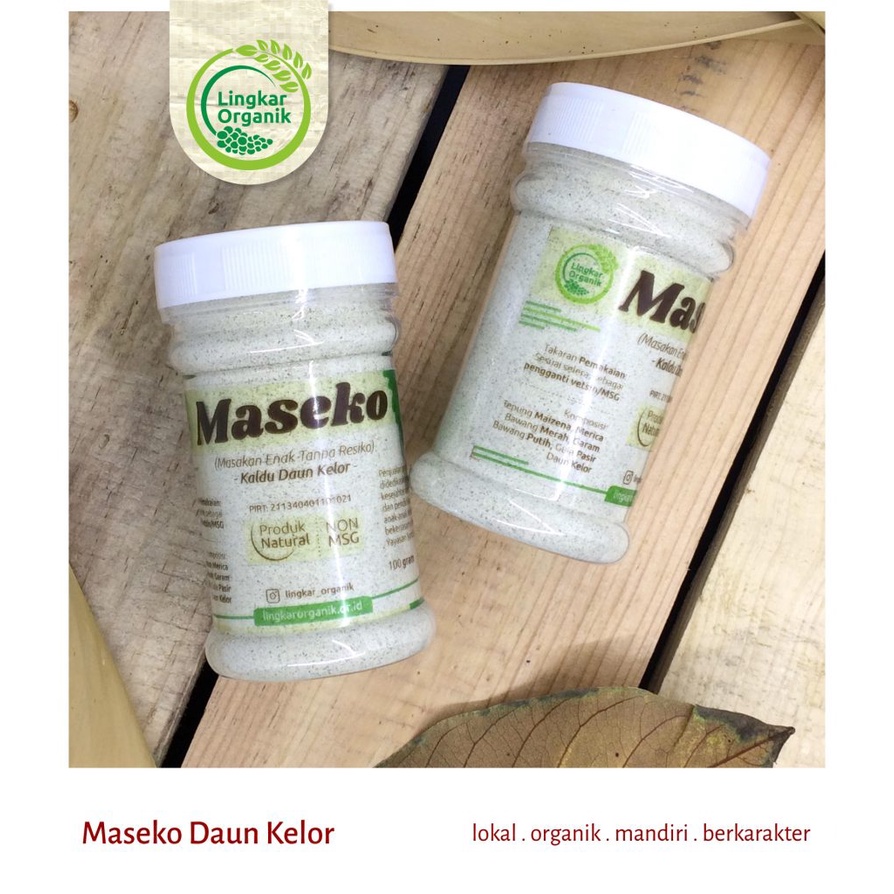 

Maseko Kelor Botol 80gr - Kaldu/Penyedap Rasa Bebas MSG, MPASI / Lingkar Organik