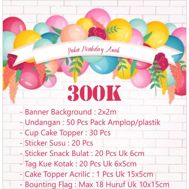 

Paket ulang tahun anak