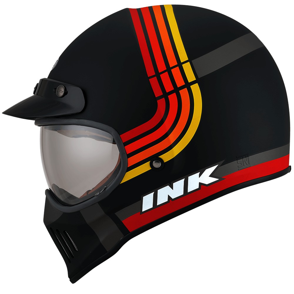 HELM INK TROOPER BORDERLINE - MATT BLACK RED