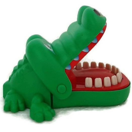 Mainan Anak Kepala Gigit Buaya Crocodile Dentist Jebakan