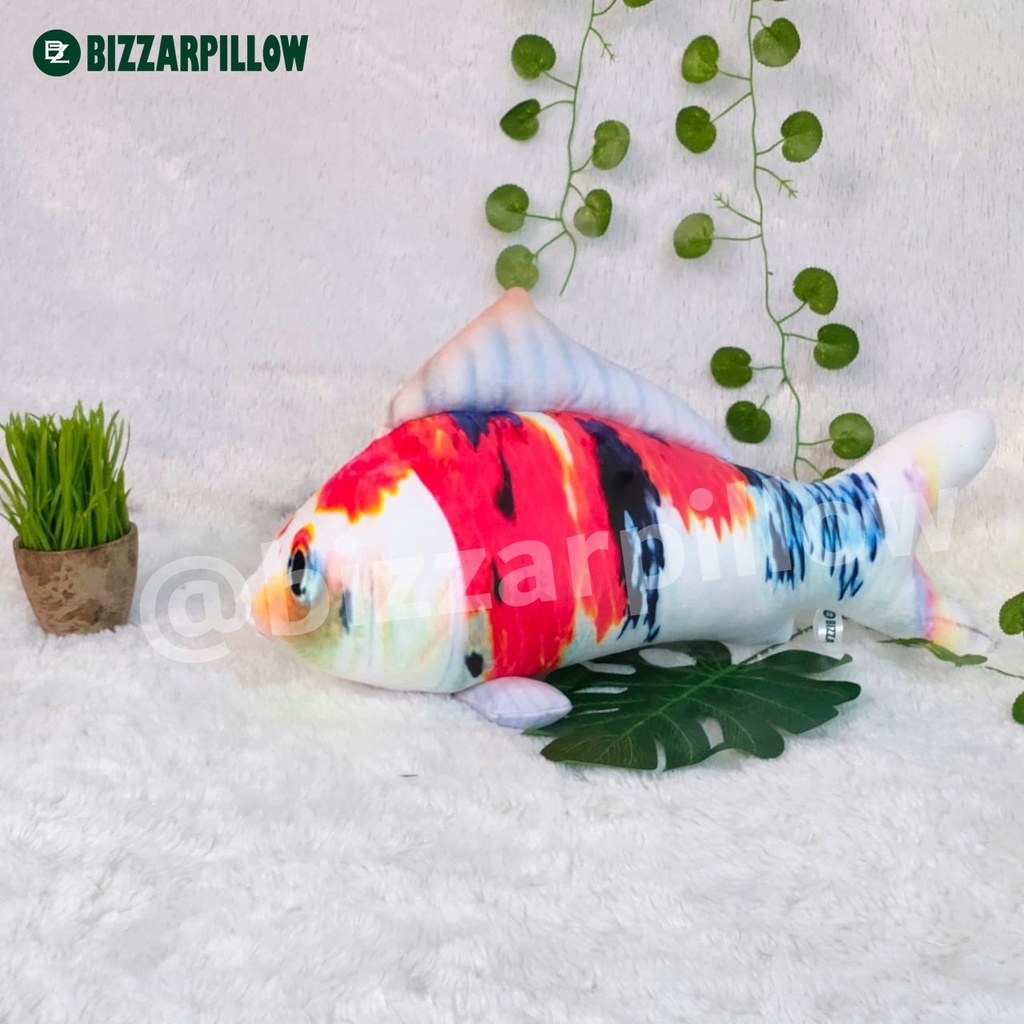 Bizzarpillow Bantal Ikan Koi Size M Bantal Unik BZ068