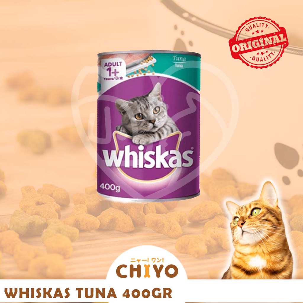 WHISKAS ADULT TUNA / OCEAN FISH 400GR [ MAKANAN KUCING BASAH ]