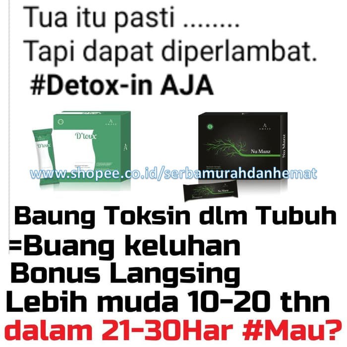 Dtoux Amaze Original Detox Detoksifikasi Detoks Cuci Usus Pelangsing