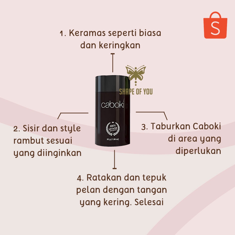 CABOKI Original Pelebat Bukan Penumbuh Rambut Kepala Tipis Rontok CABOKI Murah Kemiri Kuat Ori USA