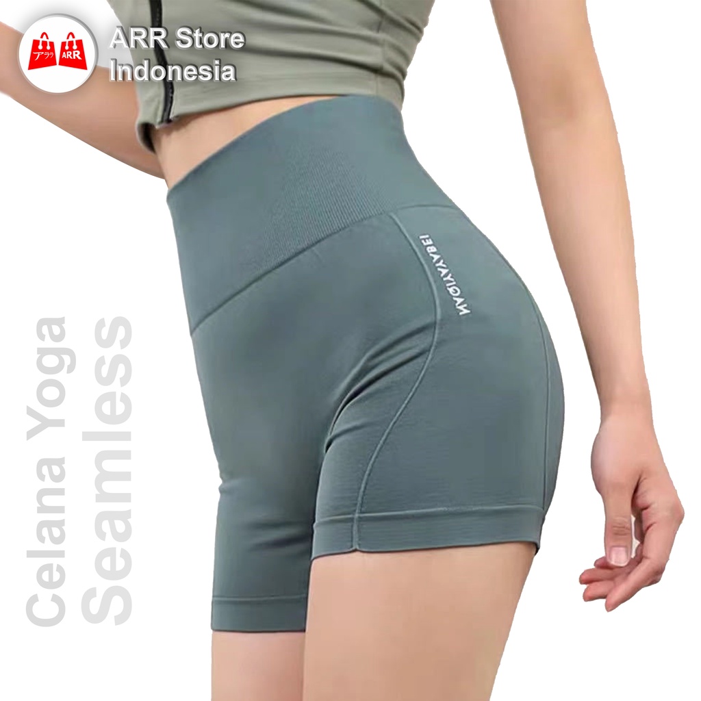 Celana Legging Training Sport Yoga Hot Pants Olahraga Wanita Import Premium