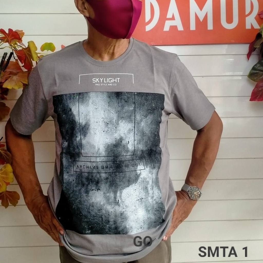 BB SMTA DAMOR (CRESSIDA) Slimfit Misty Kaos Oblong Baju T-Shirt Kaos Distro Dakwah Kaos Pria