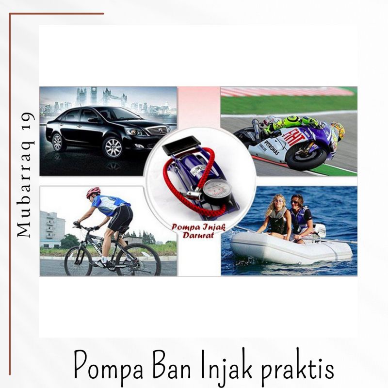 POMPA BAN INJAK PRAKTIS | POMPA BAN MOBIL | POMPA SEPEDA