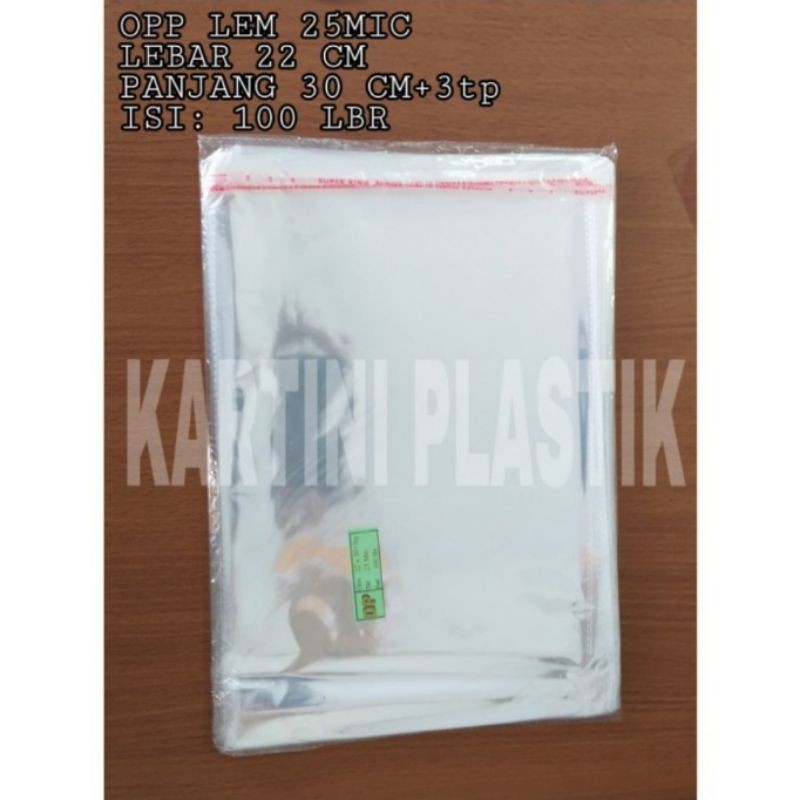 

Plastik OPP LEM 22x30 Tebal 25mic