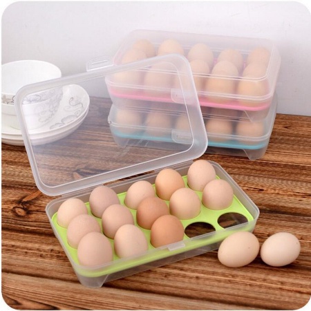 Box Telur EGG STorage isi 15 Tempat Simpan Telur Kotak Telur Egg Box [SS]