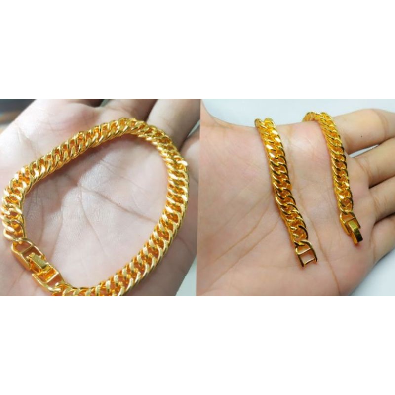 Gelang Xuping Pria Wanita model Rantai berlapis emas